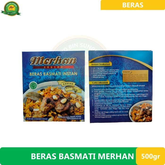 

Beras Basmati Instan Merhan Bumbu Instan Kebuli Briyani 500Gr