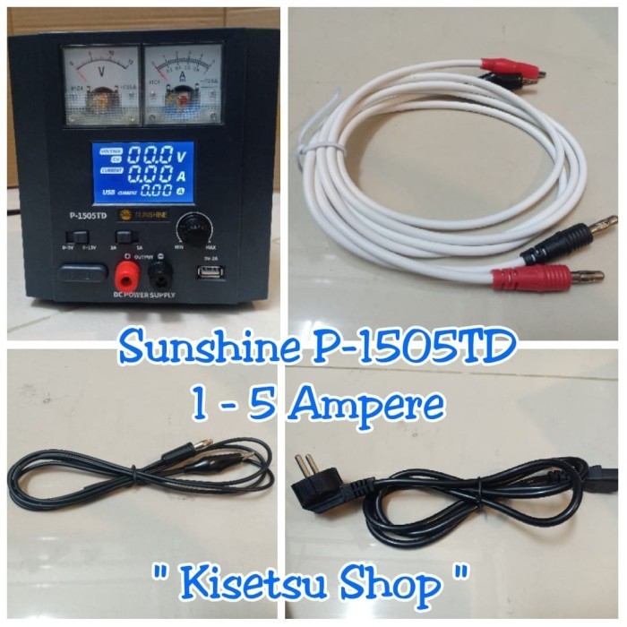 POWER SUPPLY SUNSHINE HP PONSEL P-1505TD DIGITAL ANALOG 1 - 5 AMPERE promo