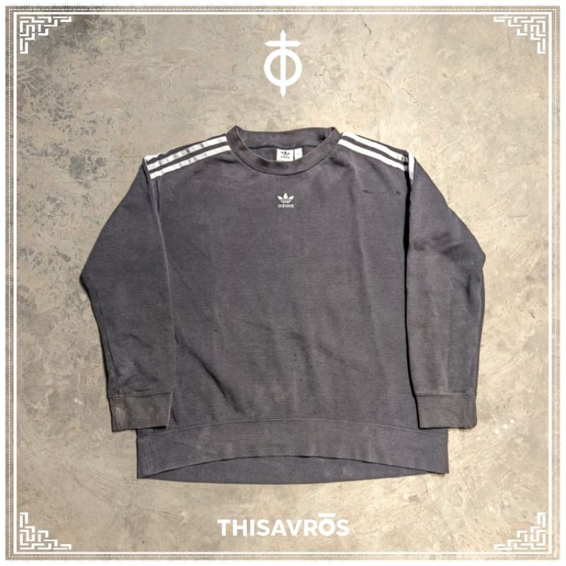 crewneck adidas origin center vintage fashion pria casual