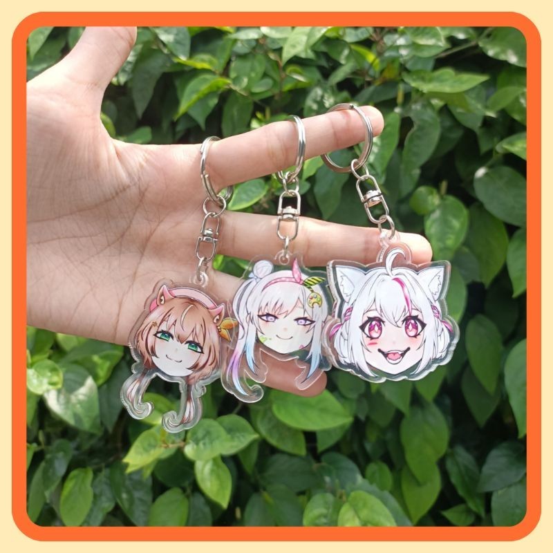 GANTUNGAN KUNCI VTUBER JEPANG HOLOLIVE (Kaela Kovalskia, Kobo Kanaeru, Gawr agura, Hoshimachi Suisei