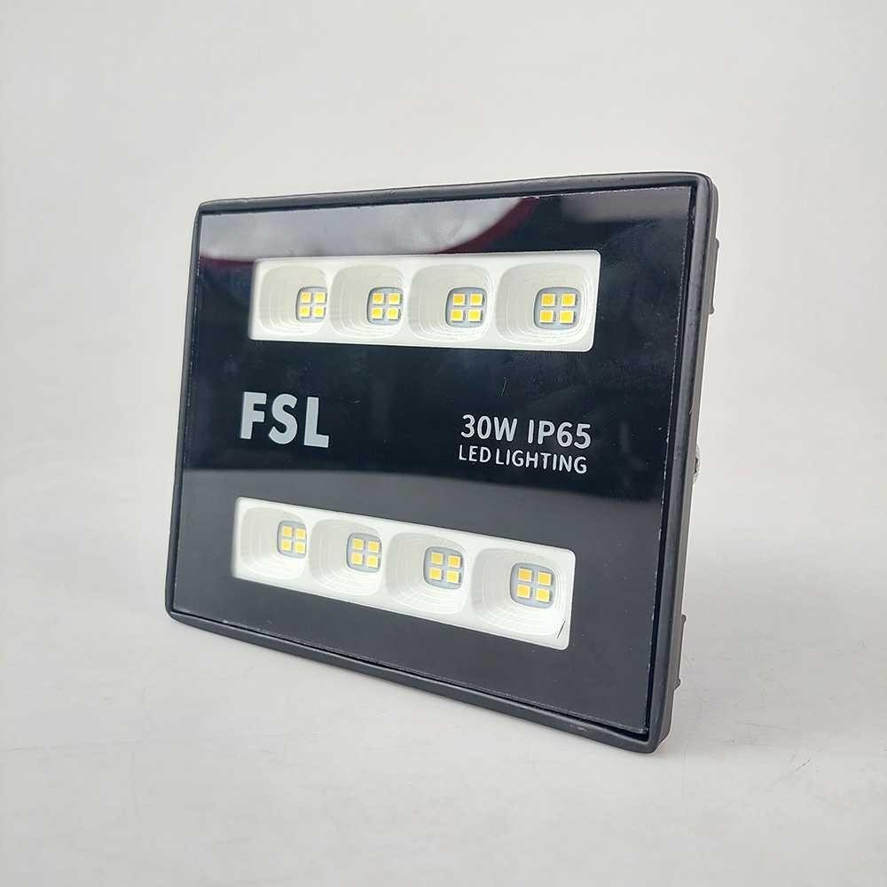FSL Lampu Sorot LED Outdoor Floodlight IP65 Cool White 6500K 220V 30W FZ58 Lampu Taman Tenaga Tempel