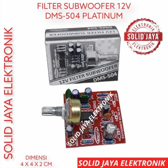 KIT FILTER SUBWOOFER SUB WOOFER BASS PLATINUM DMS-504 DMS 504 DMS504
