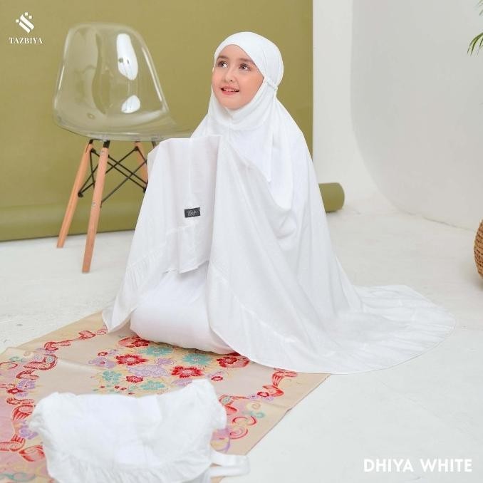 Mukena Putih Anak Tazbiya Dhiya White Series Terbaik