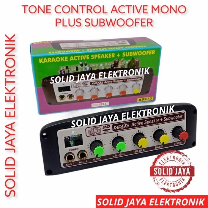 TONE CONTROL AKTIF MONO PLUS SUBWOOFER AKTIVE NELC BSX73 BSX-73 BSX 73