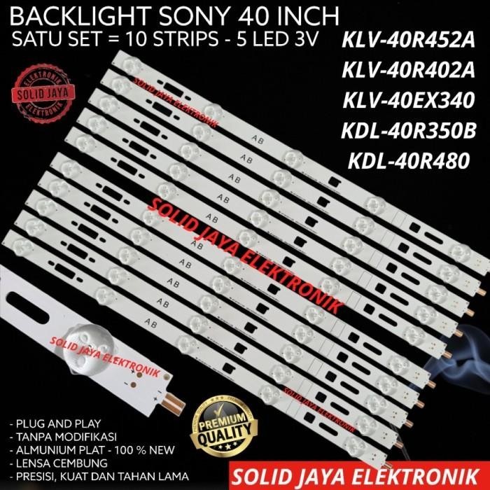 BACKLIGHT TV SONY 40 INC KLV 40R452 40R452A KLV40R452 LAMPU BL LED IN