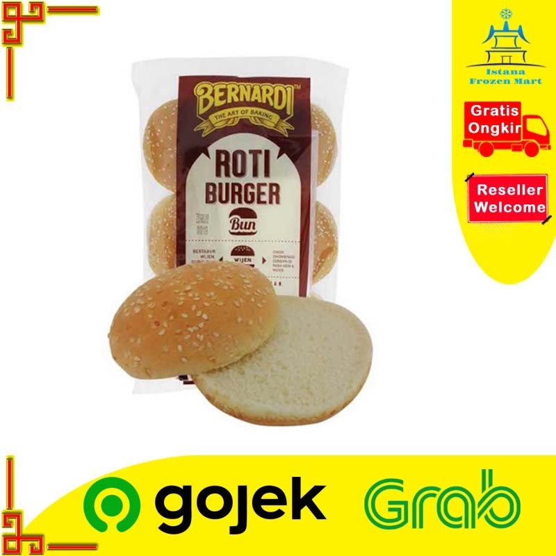 

Roti Burger Wijen BERNARDI Burger Buns With Sesame Seeds 350 GR