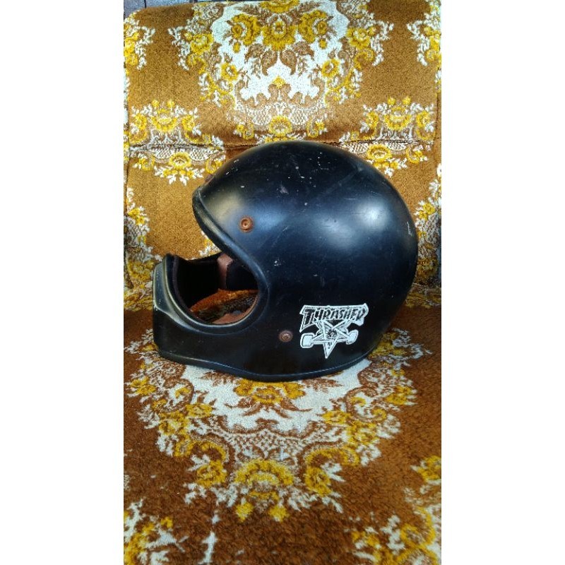 helm cakil HBC dan helm custom corak air