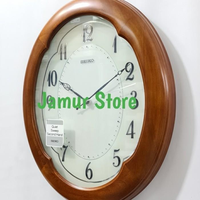 JAM DINDING KAYU / WALL CLOCK SEIKO KAYU ORIGINAL SEIKO QXA389