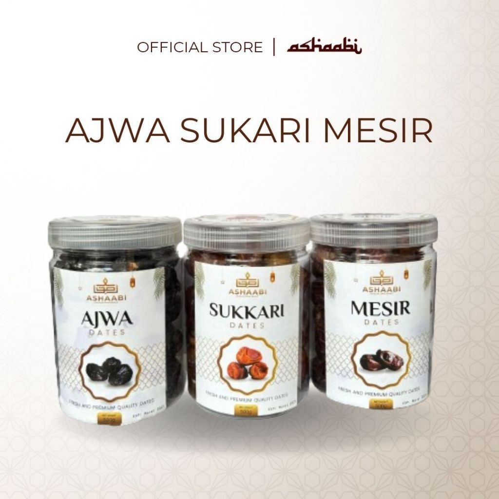 

MJS Hampers Kurma Box 3 in 1 Hampers Lebaran Ramadhan Kurma Ajwa Mesir Sukari Premium Jumbo Black
