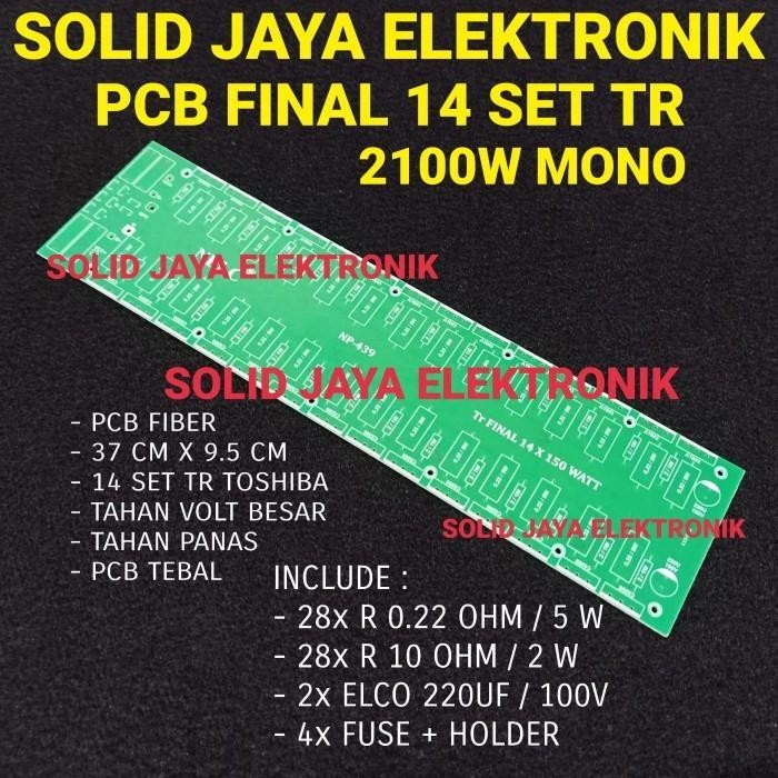 PCB TR FINAL FIBER PCB FINAL14 SET TR TOSHIBA - KOMPLIT KOMPONEN