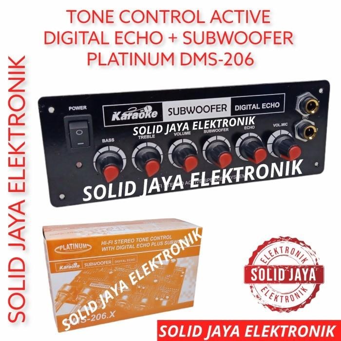 TONE CONTROL AKTIF ACTIVE DMS-206.X DMS 206 PLATINUM ECHO + SUBWOOFER