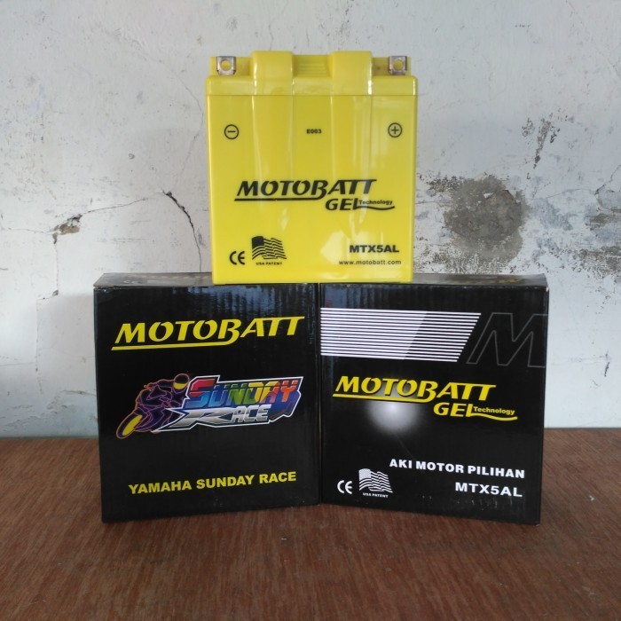 Aki motor Honda Astrea Grand motobatt MTX5AL Aki kering