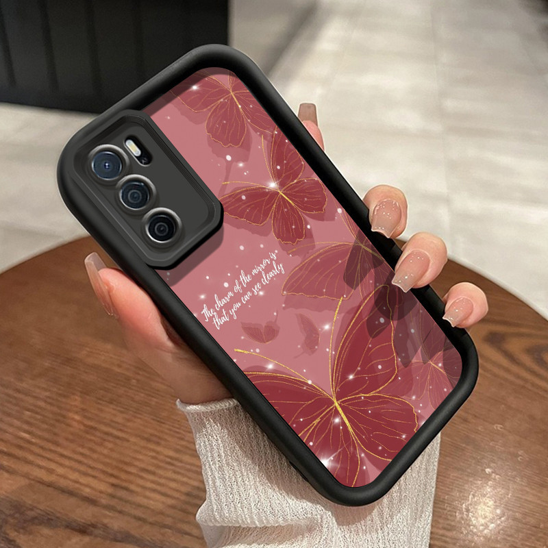 Casing Hp OPPO A16 OPPO A16s OPPO A54s Case penutup lembut Casing lensa kamera silikon Kesing HP pol