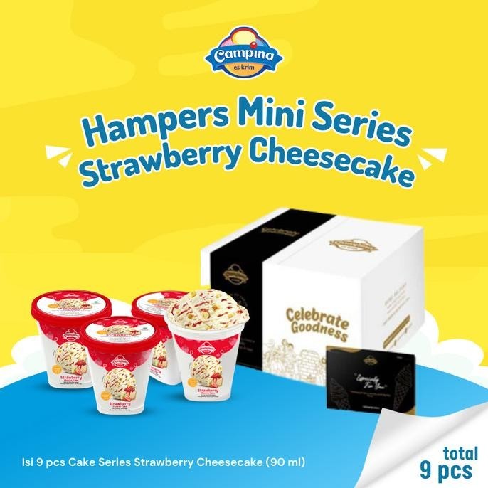 

CAMPINA HAMPERS MINI SERIES STRAWBERRY CHEESECAKE - ES KRIM