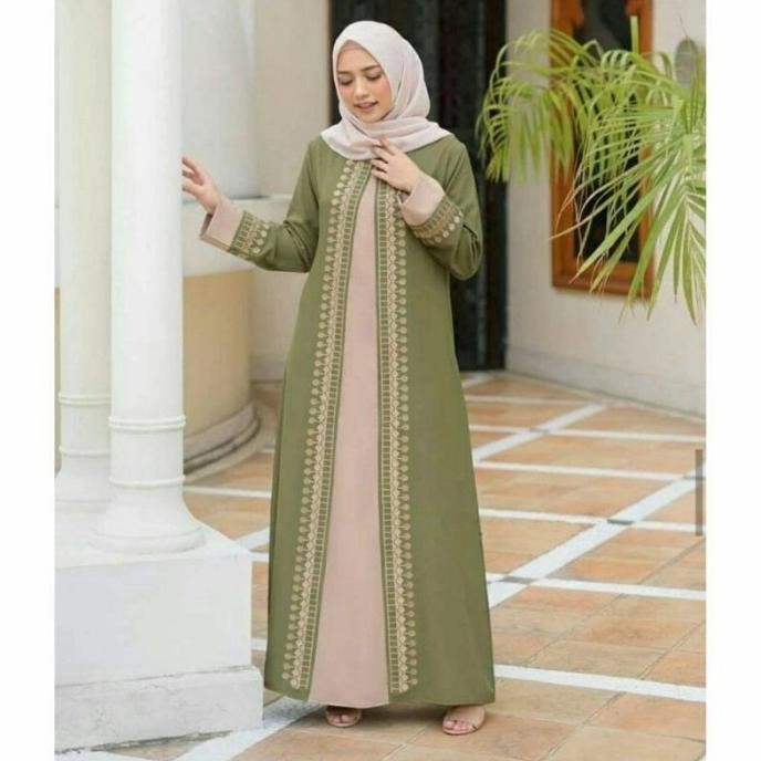 GAMIS HITAM JUMBO LD 140CM EL ABAYA / GAMIS SUPER JUMBO LD 130CM