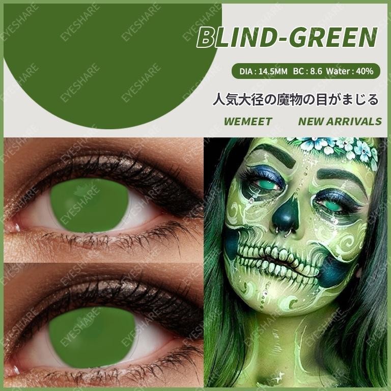 Baru Softlens-Mata Kucing Emas 2Pcs Seni Gothic Gila Lensa Kontak Cosplay Anime Lensa Acara Pesta Ha
