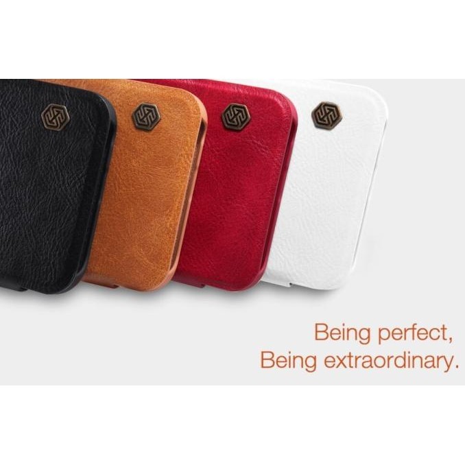 Htc One A9 Nillkin Qin Leather Original Flip Cover Soft Case Casing