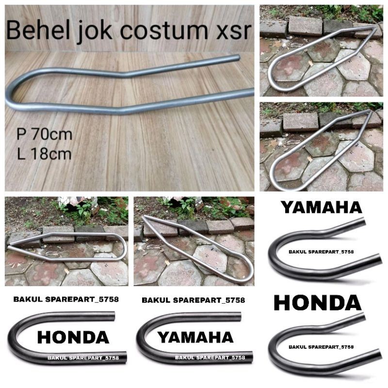 Besi U panjang Begel U Besi U sambungan Jok motor Custom Japstyle