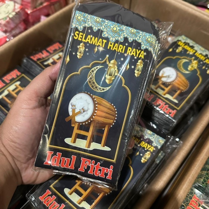 

Limited! GROSIR 1PAK AMPAU LEBARAN AMPLOP IDUL FITRI 100 pcs UKURAN BESAR L 8X1 - Beduk Navy New
