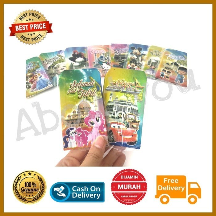 

Limited! Amplop Idul Fitri angpao lebaran KARAKTER MINI ekonomis murah ecer New