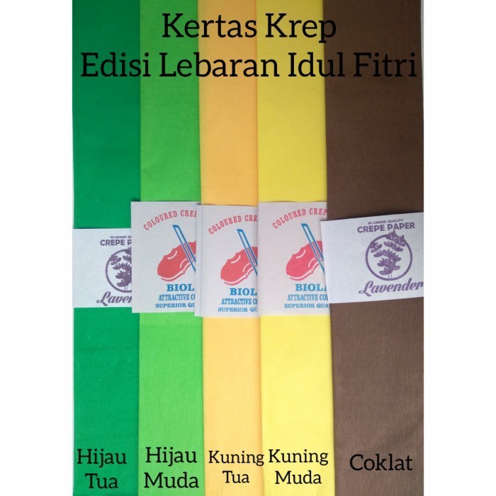 

Limited! Kertas Krep Crepe Edisi Lebaran Idul Fitri - Coklat New