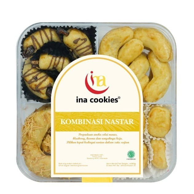 

Limited! Candy Tray Kue Kering Lebaran Kombinasi Enak Gurih Lezat by Ina Cookie - Nastar KOMBINASI New