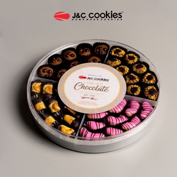 

Limited! Kue Kering Lebaran JNC JC Cookies Candy Tray Manis Asin Coklat - Coklat New