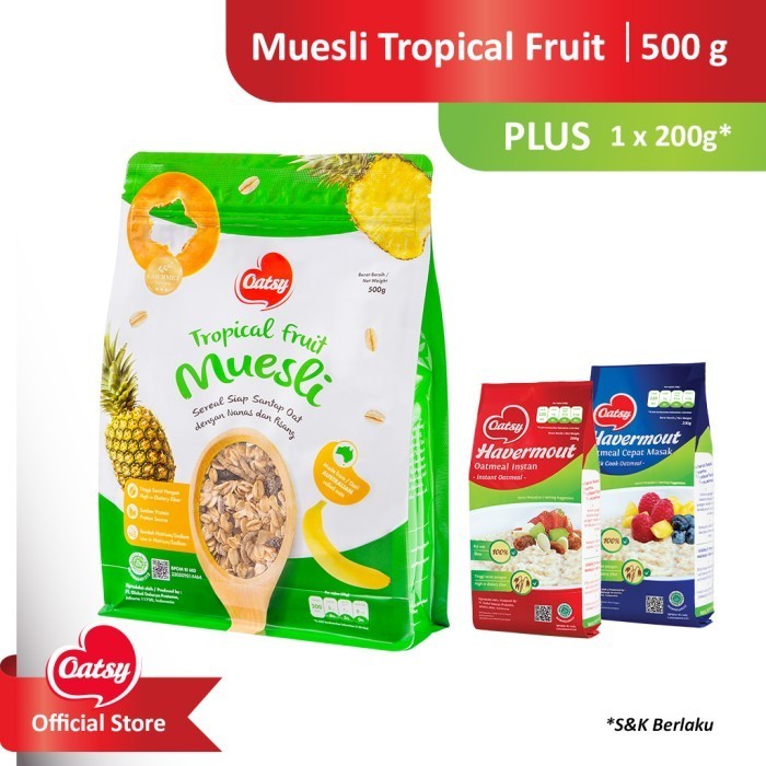 

Oatsy Muesli Tropical Fruit 500G (Buy Big Get Small)