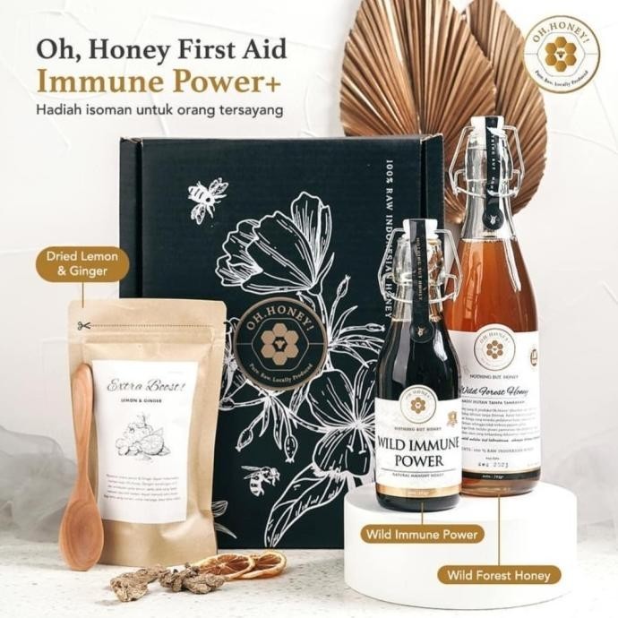 

Oh,Honey First Aid Immune Power + Bundle | Hampers Madu Hutan Asli