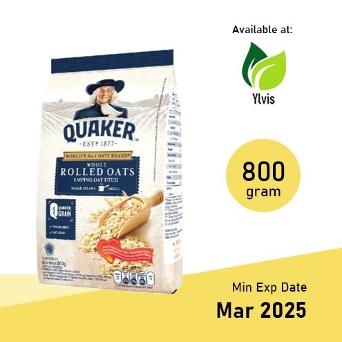 

Quaker Whole Rolled Oats 800 Gr