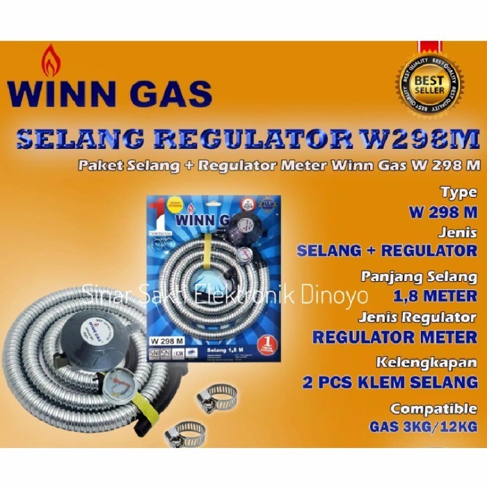 cusss order] Selang paket regulator kompor gas LPG elpiji Winn Gas / selang set SNI
