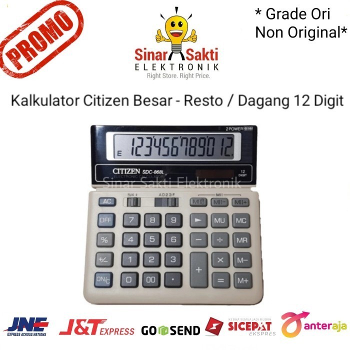 

!!!!!!] Kalkulator Citizen Besar Dagang Resto Depot Warung 12 Digit Check