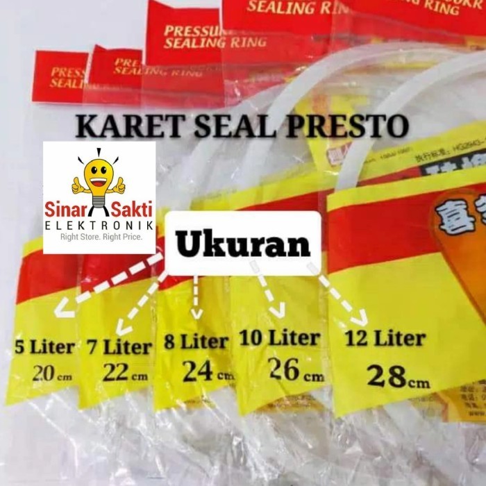 Produk Unggulan] Seal Karet Tutup Panci Presto 22 24 26 28 cm Maxim Umum Segala Merk