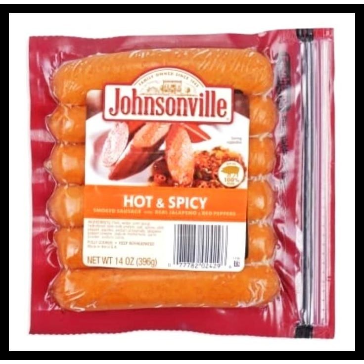 

DISKON JOHNSONVILLE HOT & SPICY SAUSAGES 386G | SOSIS DAGING BABI READYY