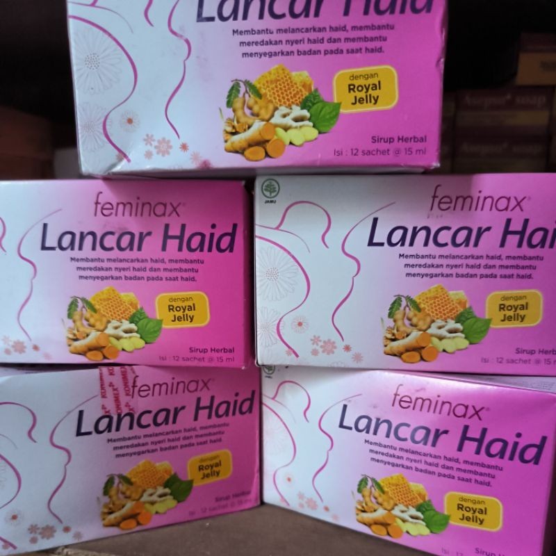 feminax cair lancar haid isi 12 saset