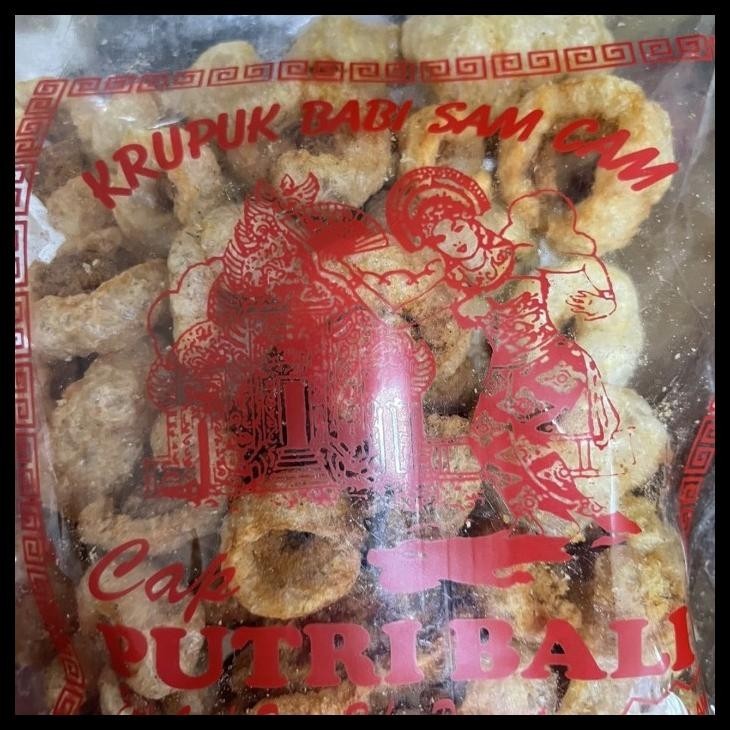 

SALE TERHOTT KERUPUK SAMCAN BABI PUTRI BALI. BERAT 150 GRAM. READYY