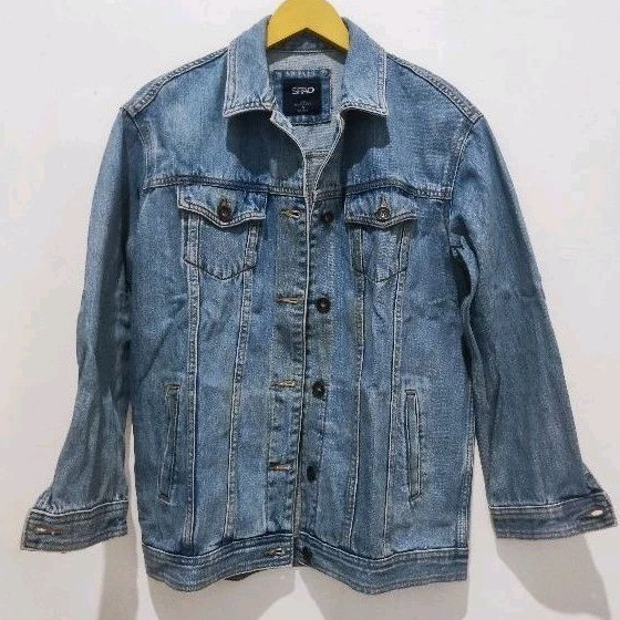 SPAO 1980 jaket denim pria size on tag A ( INA M)