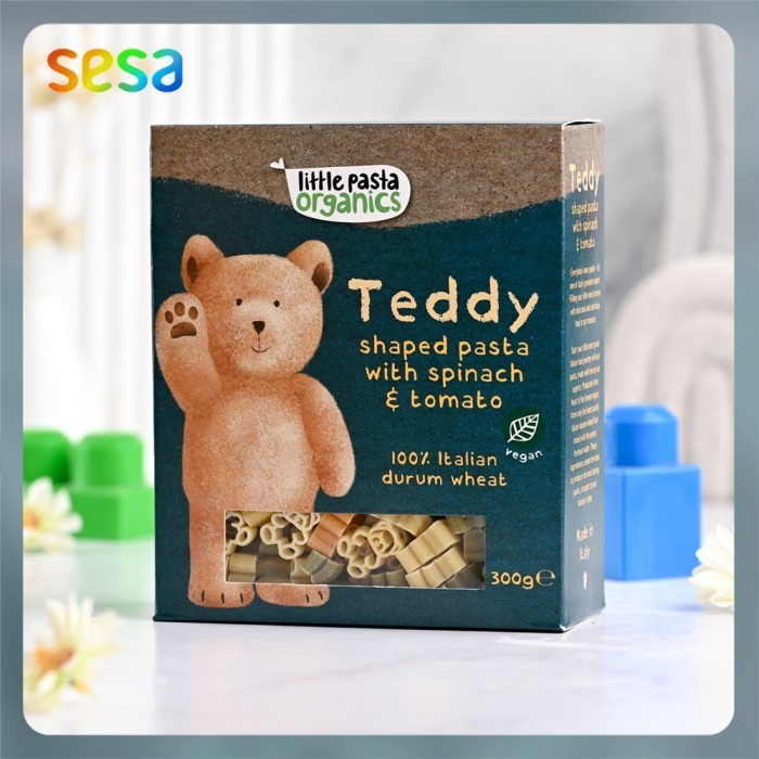 

Little Pasta Organics - Teddy Shaped Pasta 300 G Pasta Anak