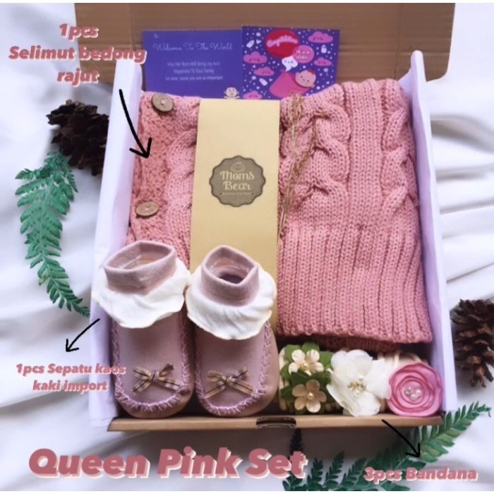 

Hampers Kado Bayi Gift Set Newborn Queen Set