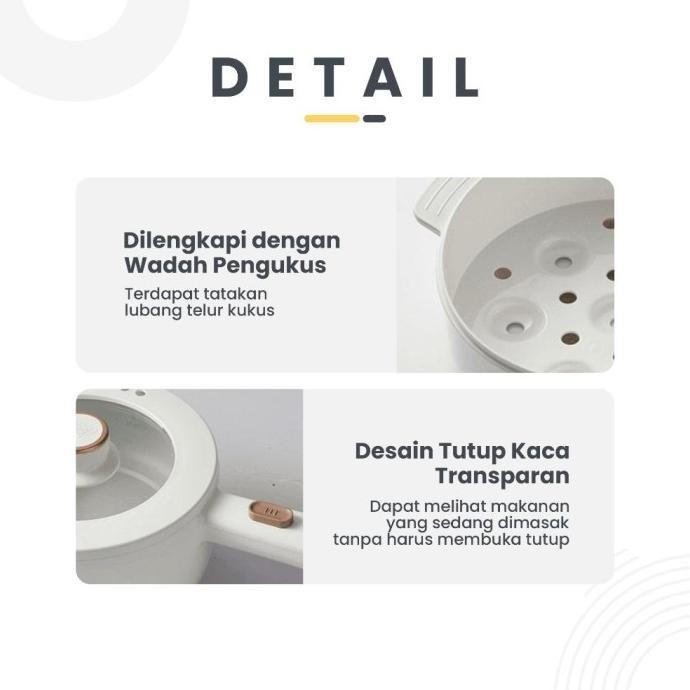 Bear - Electric Pot 1.6L / Drg-E15F2 - Panci Listrik Elektrik - Panci Gracellaeve