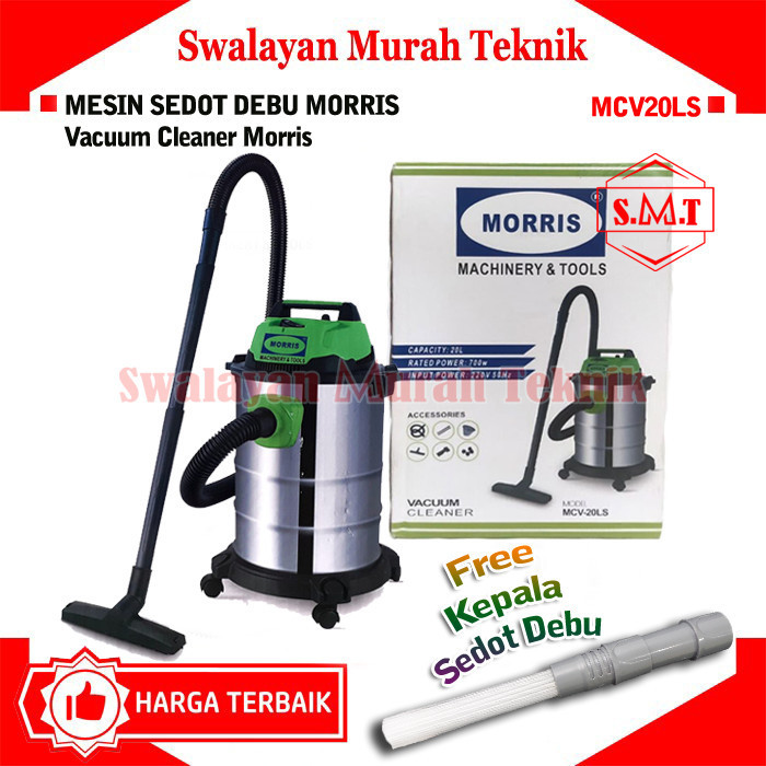 HARGA DISC - Vacuum cleaner Wet Dry 20Liter Morris MCV20LS Sedot Debu Basah Kering