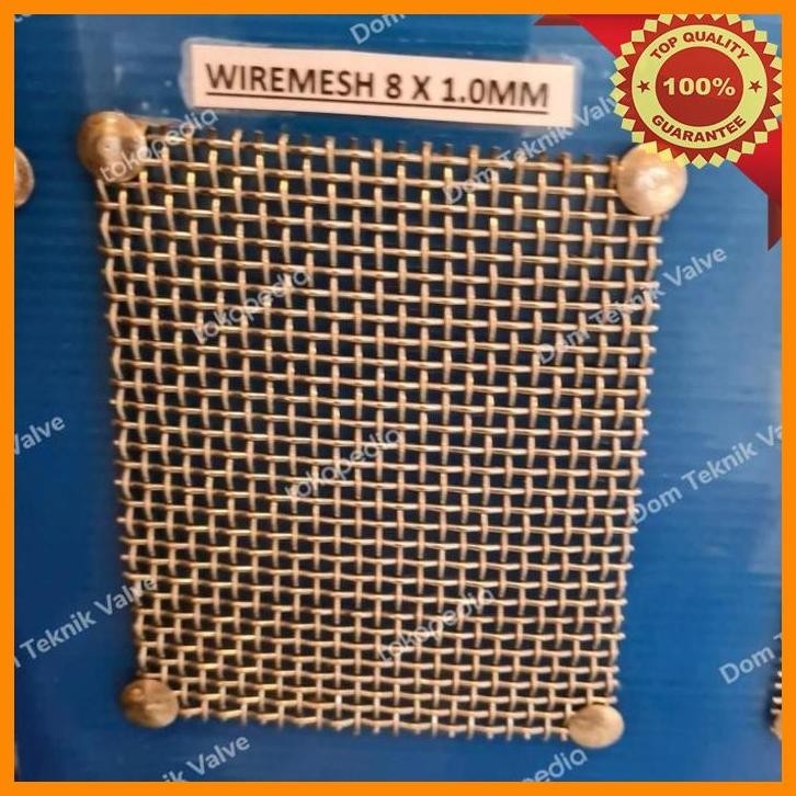 

(dtek) kawat wiremesh anyaman lurus 8mm x 1,0mm x 5 meter stainless