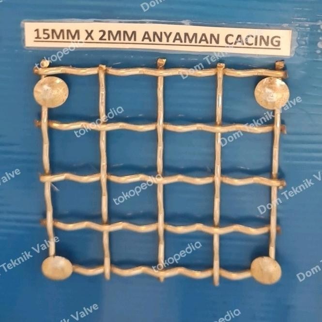 

(dtek) kawat wiremesh anyaman cacing 15mm x 2mm x 10 meter stainless