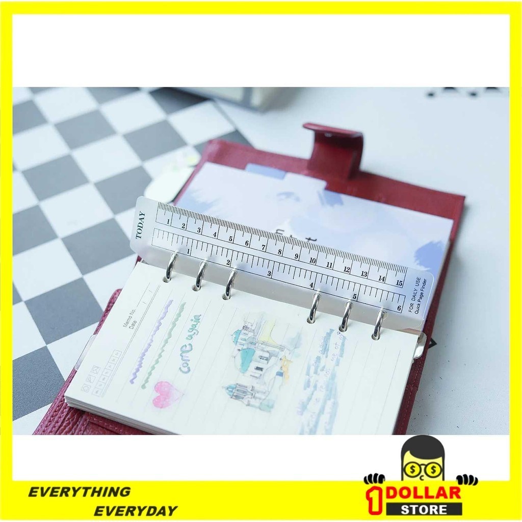 

$1 Bookmark Pembatas Buku Ruler Loose Leaf A5