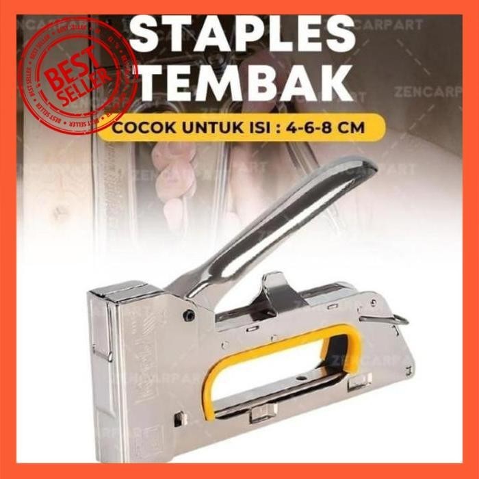 

| SLC | STAPLES TEMBAK ALAT STAPLES GUN TACKER GUN STEPLES HEKTER JEPRETAN