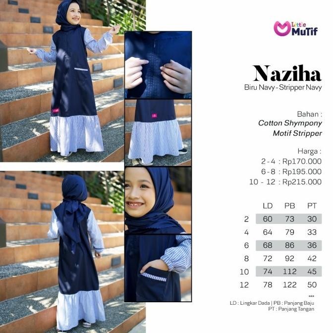 New Sale Gamis Anak Mutif Nazhila Limited Edition