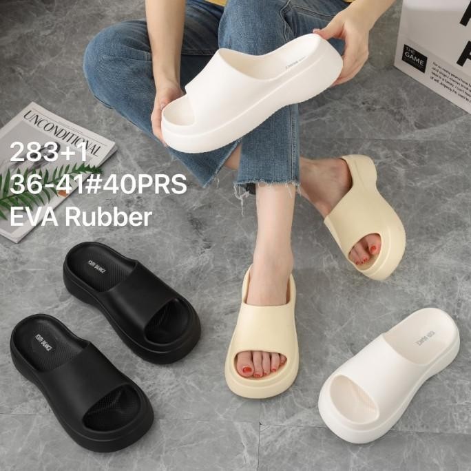 Sandal Slop Wedges Wanita Sol Tebal Bahan EVA BALANCE 283+1 LA