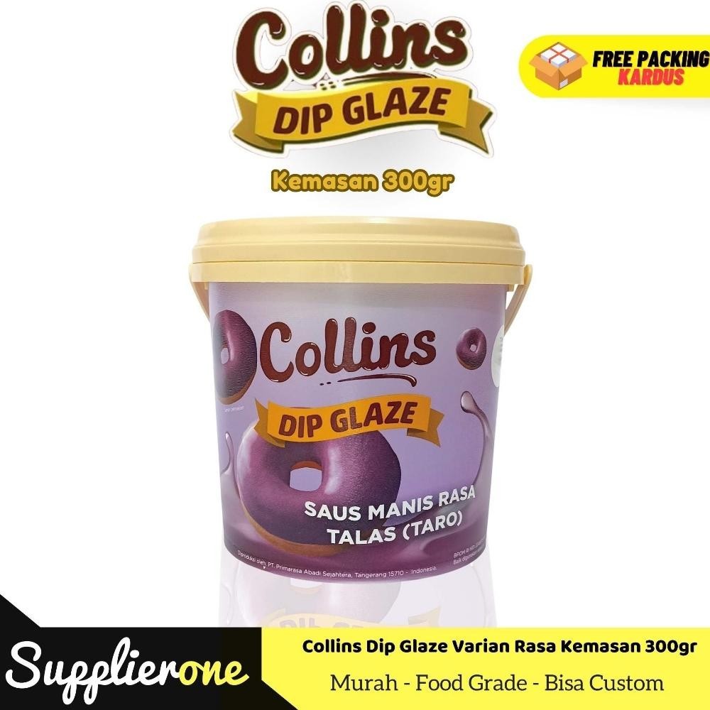 

Baru Collins Dip Glaze 300Gr / Toping Donat Collins / Selai Donat / Collins Selai Donat Bayar Ditempat