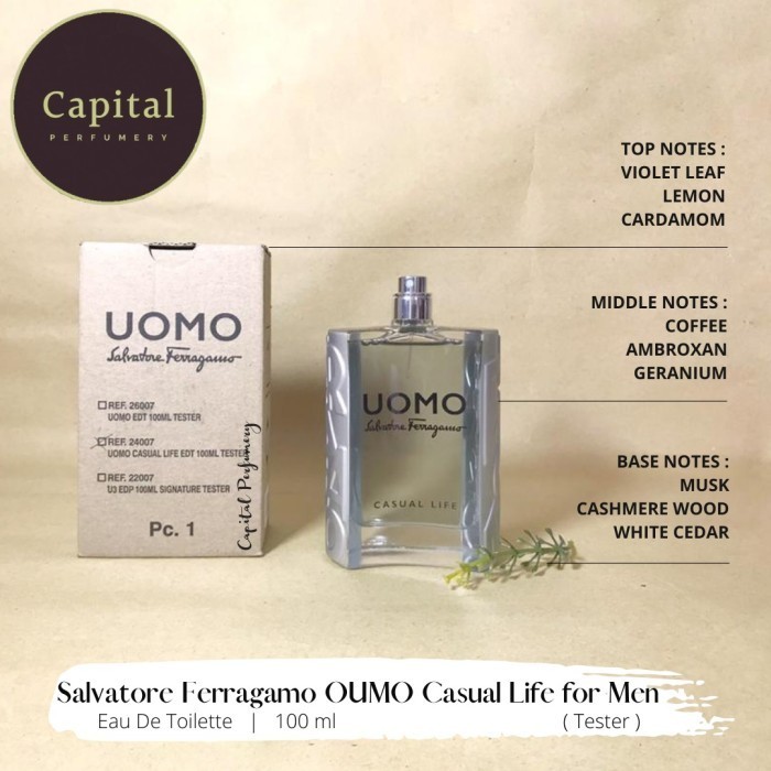 Salvatore Ferragamo Uomo Life Pour Edt 100 Ml Tester