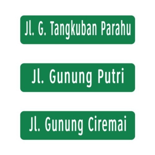 

Rambu Nama Jalan Papan Nama Jalan 60Cm X 15Cm - Plat Alumunium